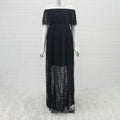 Summer Boho Maternity Lace Dresses black by Baby Minaj Cruz