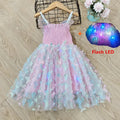Embroidery Sleeveless butterfly wings fairy Dress For Girl Blue by Baby Minaj Cruz