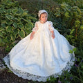 White Lace Christening Gown For Toddlers White by Baby Minaj Cruz