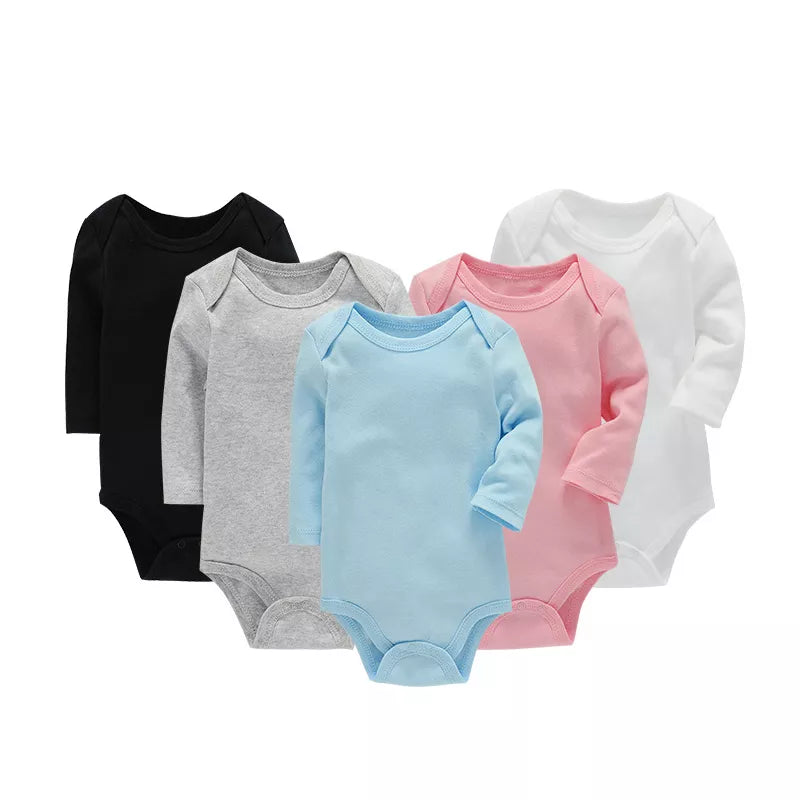 Unisex organic cotton romper Long Sleeve 3Months-24Months by Baby Minaj Cruz