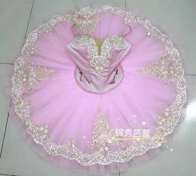 Professional swan lake ballet tutu Girl Women Classic Costume light Pink by Baby Minaj Cruz