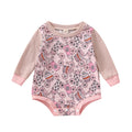 Newborn Infant Sweatshirt Romper Floral Print Long Sleeve by Baby Minaj Cruz