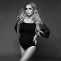 Black Maternity Bodysuit Stretchy Photography Dress by Baby Minaj Cruz