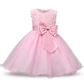V-Neck Ball Gown Flower Girl Dress With Tulle by Baby Minaj Cruz