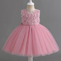 Princess Tulle Pink Flower Girl Dress for Wedding Pink by Baby Minaj Cruz