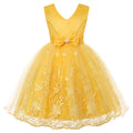 Causal Baby Girl Tutu Princess Dress Yellow by Baby Minaj Cruz