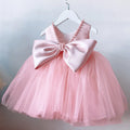 Toddler Elegant 1st birthday dress for baby girl With Tulle Skirt pink by Baby Minaj Cruz