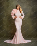 Elegant Pink Mermaid Maternity Dresses by Baby Minaj Cruz