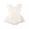 Toddler baby girl romper jumpsuit For Summer With Lace Tutu sleeveless by Baby Minaj Cruz