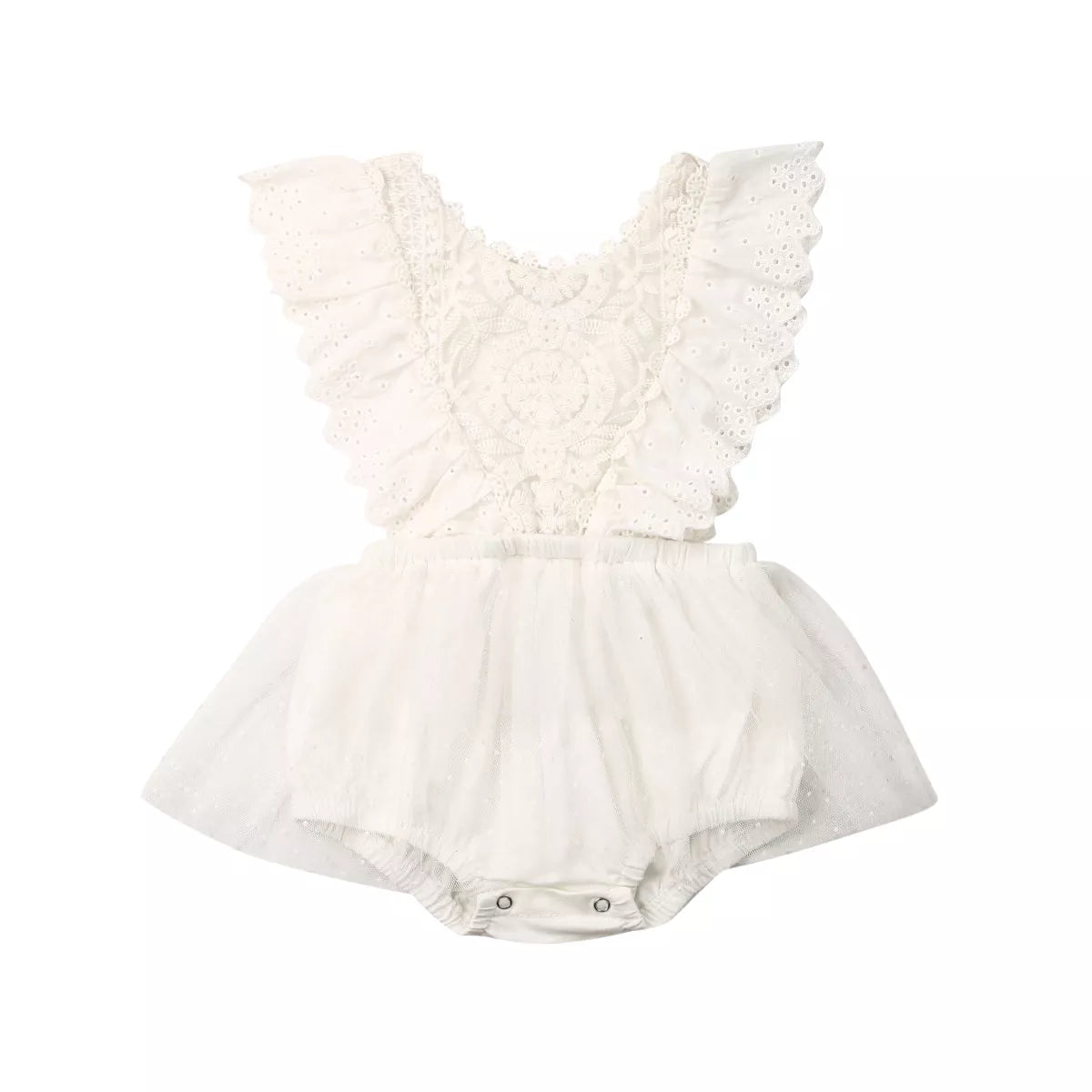 Toddler baby girl romper jumpsuit For Summer With Lace Tutu sleeveless by Baby Minaj Cruz