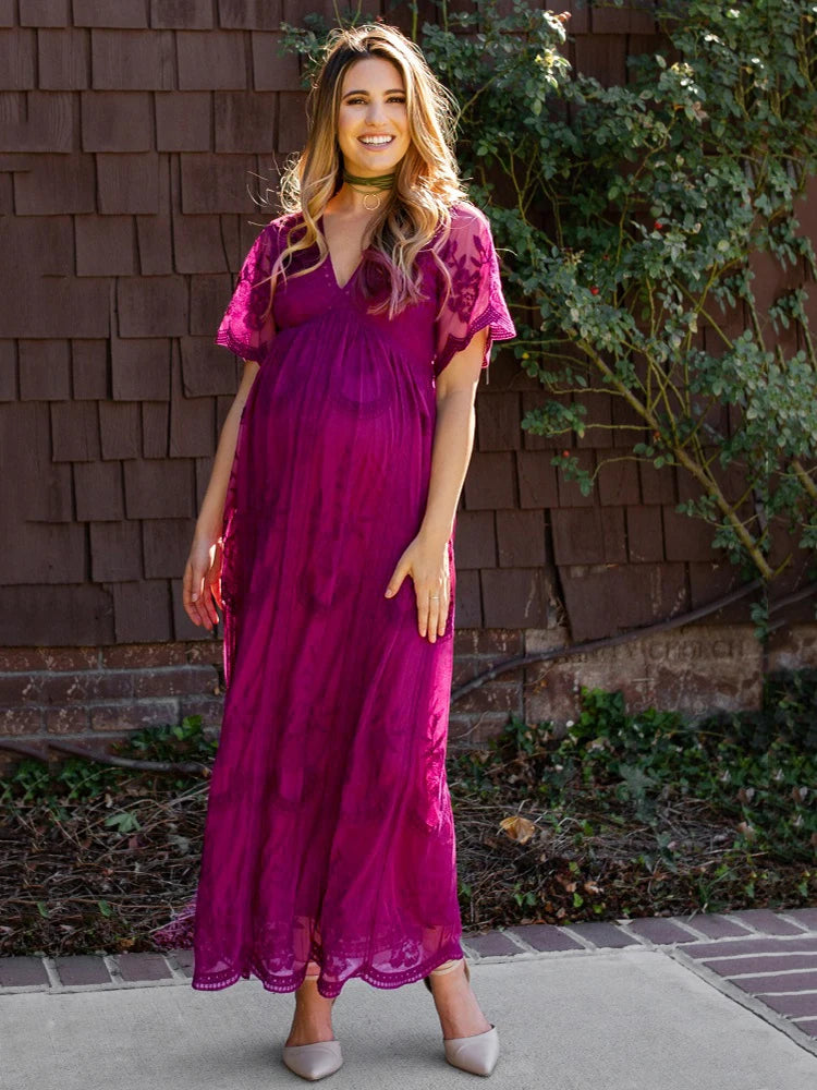 Pregnancy Photoshoot Maxi Dress by Baby Minaj Cruz