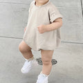 Unisex Infant Bubble Romper Short Sleeve Oversized T-Shirt by Baby Minaj Cruz