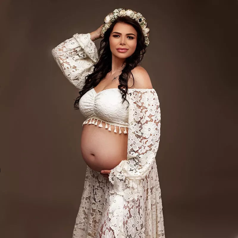 Boho Maternity Dress Photo Shoot Long Dresses by Baby Minaj Cruz