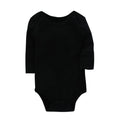 Unisex organic cotton romper Long Sleeve 3Months-24Months Black by Baby Minaj Cruz