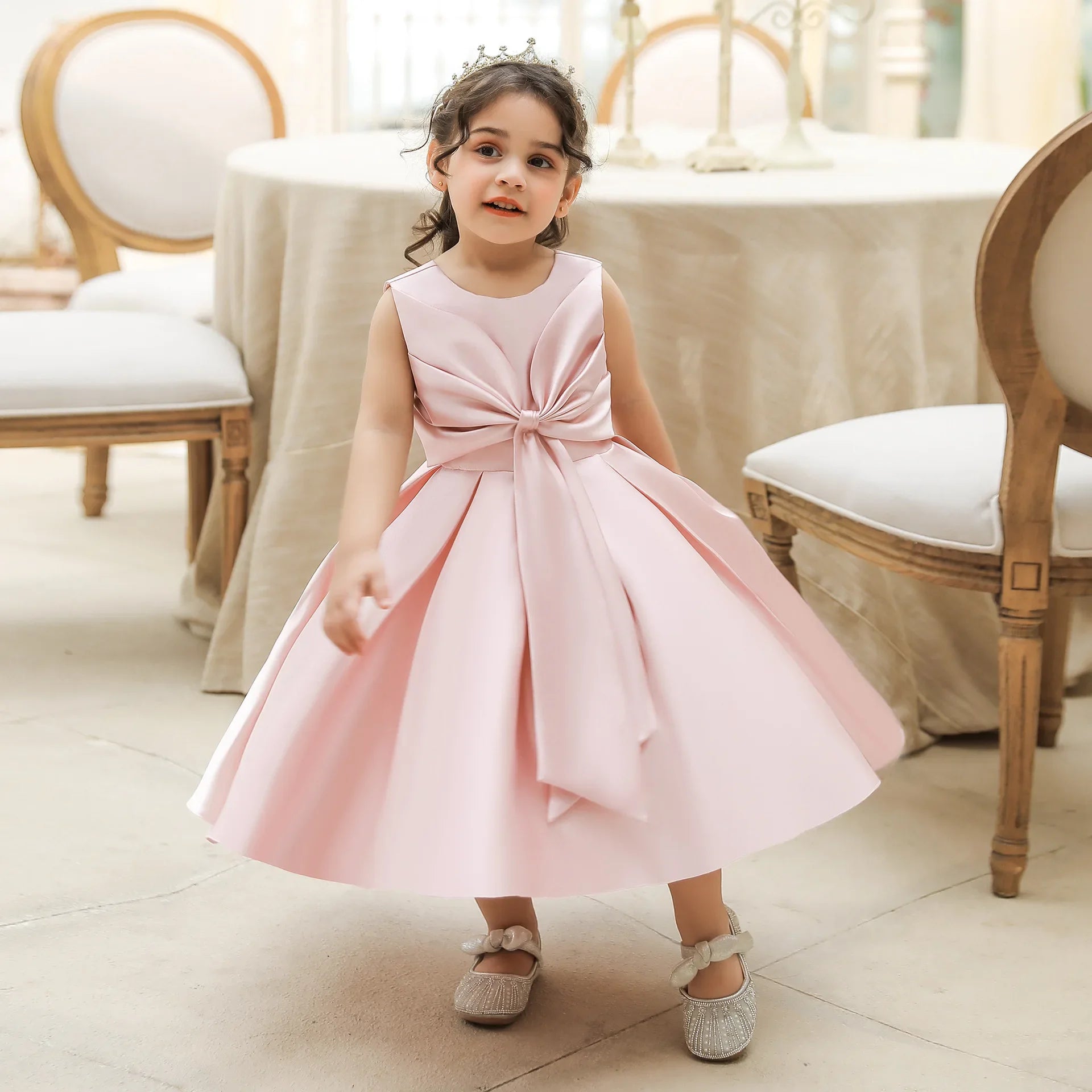 Baby Girl Sleeveless 1st Birthday Party Dress by Baby Minaj Cruz