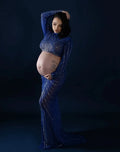 Crystal Set Maternity Photoshoot Dress by Baby Minaj Cruz