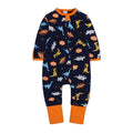 Newborn infant sweatshirt romper Long Sleeve Toddler Outfits orange by Baby Minaj Cruz