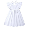 Cotton Summer Princess Dress For Baby Girl 1st Birthday White by Baby Minaj Cruz