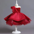 Sleeveless Sequins Birthday Dress For Baby Girl red by Baby Minaj Cruz
