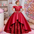 Elegant Sleeveless Bridesmaid Princess Dress red by Baby Minaj Cruz