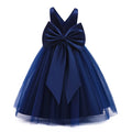 Party Prom Gown Wedding Evening Baby Flower Girl Dresses dark blue by Baby Minaj Cruz