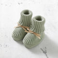 Newborn Knit Baby Romper Boot Mitten Solid Long Sleeve 4PC by Baby Minaj Cruz