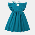 Cotton Summer Princess Dress For Baby Girl 1st Birthday blue by Baby Minaj Cruz