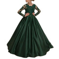 Green Floor Length Ball Gown Flower Girl Dresses green by Baby Minaj Cruz