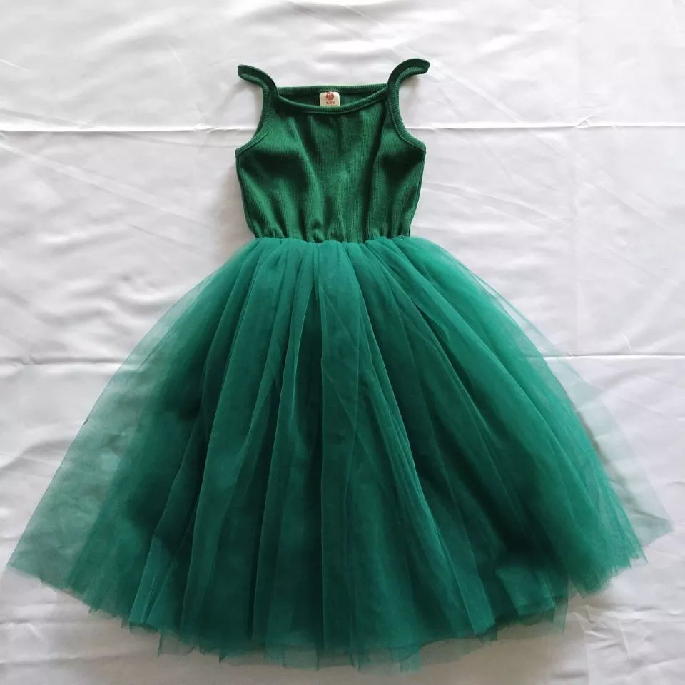 Baby Girl Tutu Dress Party Sleeveless Sundress For Princess by Baby Minaj Cruz