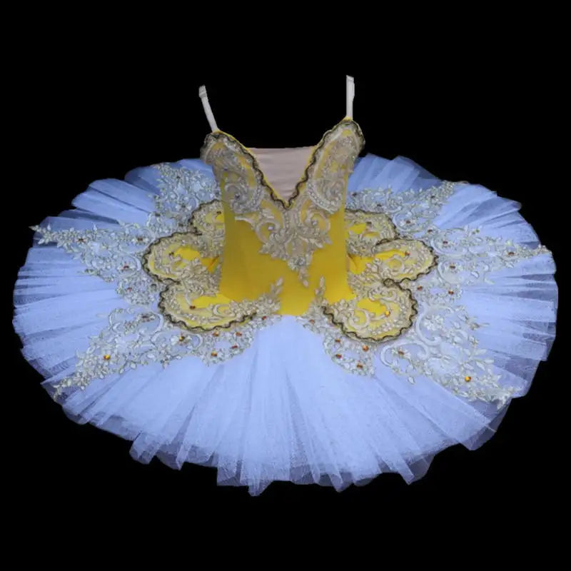 Professional swan lake ballet tutu Girl Women Classic Costume Yellow by Baby Minaj Cruz