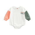 Newborn Infant Sweatshirt Romper Floral Print Long Sleeve white by Baby Minaj Cruz
