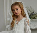 Long Sleeves Princess Boho Flower Girl Dresses by Baby Minaj Cruz