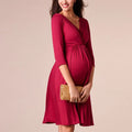 Summer Cotton Maternity Summer Dresses Red by Baby Minaj Cruz